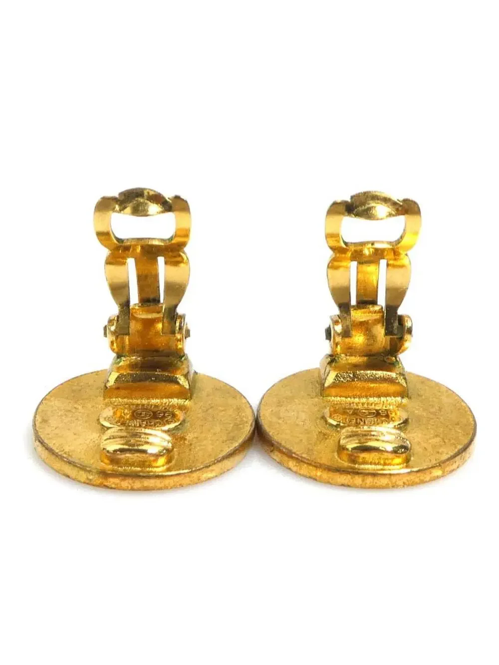 Auth Chanel Vintage Clover Clip On #303102C19B